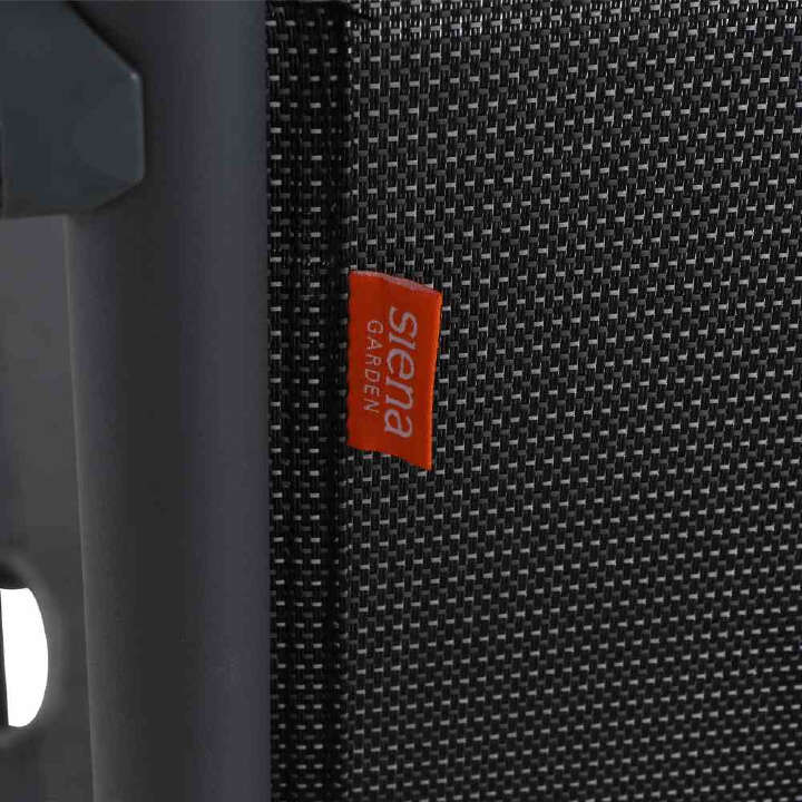 SIENA GARDEN Campingliege + Comfort grau